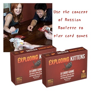 Paper Cards Game Exploding Kittens Original Edition Adults Card Game Poker Toy/Gatito explosivo original