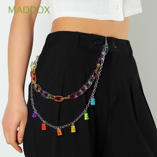 MADDOX Simple oso cintura cadena linda joyería regalo cinturón cadena mujeres personalidad Boho estilos estudiante chica Hip Hop Jeans cadena