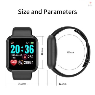 Reloj inteligente deportivo Y68 con monitoreo de frecuencia cardiaca 1.44 pulgadas (2)
