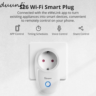 duunfj Sonoff S26 Wifi Smart Socket Schakelaa Plug App/Vocie Afstandsbediening Stopcontact timing Werkt Met Alexa