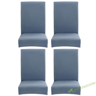 fundas para silla elástica (formyhome) 4/6 piezas, color azul claro