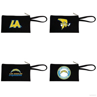 NFL AFC Los Angeles Chargers Design Logo Estuches Pequeños Con Cremallera Bolsas Para Escuela Oficina Viaje Cosméticos