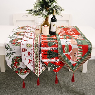 Nueva decoración navideña para el hogar, tejido tejido, camino de mesa creativo de Navidad, mantel de comedor, decoración para el hogar, vestido