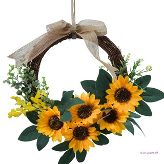 ~ Corona Floral de imitación regalos para amigos familiares familiares colegas y vecinos