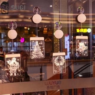 Suqi DIY luces de navidad cadena de alambre de cobre de cobre lámpara Mini colorida decoración del hogar brillante suministros de boda funciona con pilas
