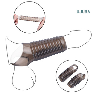 Ujuba Flexible Thread Penis Sleeve Extension Scrotum Ring Delay Ejaculation Sex Toy (1)