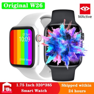 W26 reloj Inteligente W46 serie 6 1.75 pulgadas pantalla táctil Completa Ecg Monitor De frecuencia cardiaca llamada Bluetooth K8 Pro Smartwatch