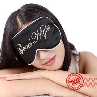 1pcs máscara de ojos bordada de seda artificial para dormir máscara de ojos u6q9
