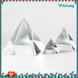 prisma pirámide de cristal transparente k9 cristal artificial cuadrangular óptica de papel diy experimento de ciencia, sólido