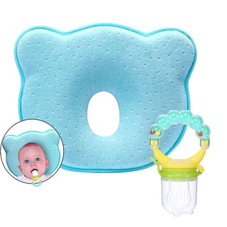 Almohada de bebé ​Recién nacido de espuma de memoria almohada para bebé recién nacido cuna Regalo chupón alimentador