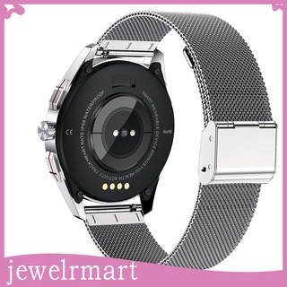 [jewelrmart] reloj inteligente rastreador de sueño calorías contador smartwatch marca de acero plateado (4)