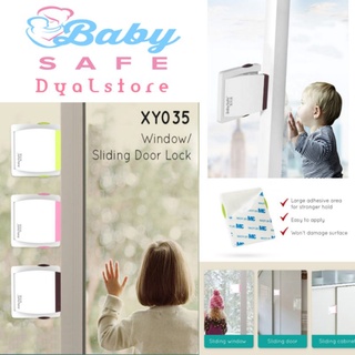 Baby Safe XY035 cerradura de puerta corredera - ventana de seguridad infantil 3M adhesivo
