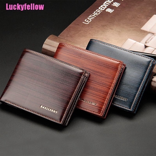<Luckyfellow> Men Leather Bifold Card Holder Wallet Bag Long Purse Clutch Pocket