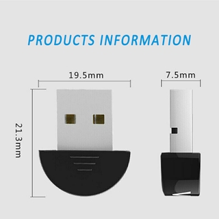 Bluetooth 5.0 Transmisor De Audio Estéreo Receptor USB Dongle Adaptador A Impresora De PC + = (8)