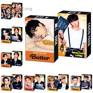 30 unids/set Kpop Photocards Butter Album Lomo tarjeta pequeña tarjeta postal Fans Yongfutong