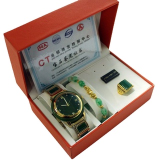 tiktok suministro directo jade hombres impermeable luminoso simplicidad casual regalo automático hetian jade reloj de cuarzo (8)