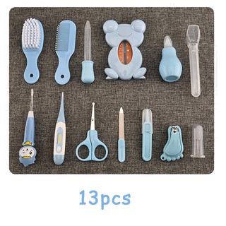 Conveniente diario bebé cortaúñas tijeras cepillo de pelo cuidado Kit de manicura peine P3T4 (4)