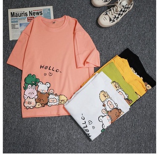 Primavera y verano 2021 nueva ropa de los niños de algodón puro de manga corta de los niños de dibujos animados T-Shirt niños y niñas camiseta Top