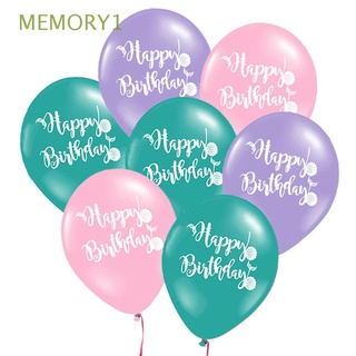 MEMORY1 10Pcs Baby Shower Decoracion de cumpleaños Mar gratis Juguetes inflables Sirena globos Los niños Decoracion Turquesa LaTeX Fuentes del partido