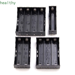 HEALTHY DIY Battery Storage Boxes Battery Battery Holder Battery Box for 18650 Battery With Hard Pin 1X 2X 3X 4X Black High Quality Power Bank Cases Batteries Container