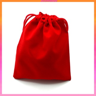[KLOWARE2] 50 bolsas de terciopelo con cordón bolsa de boda fiesta Favor bolsa 10x12cm rojo