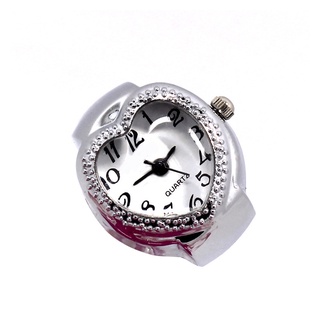 Fashion Women Ring Watch Heart Ladies Watches Polka Dot Pattern Adjustable Rings Quartz Watch (1)