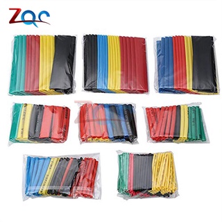 400pcs Set Assorted Polyolefin Shrinking Heat Shrink Tube Sleeves Wrap Wire Insulated Sleeving Tubing Set 2:1 Multicolor (3)