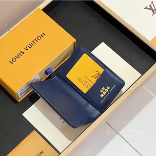 Disparo físico 100% original auténtico Louis Vuitton LV nueva billetera corta para hombre M81015 billetera de bolsillo con caja (3)