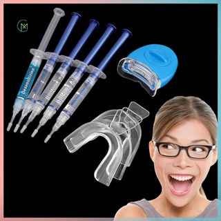 prometion 5 piezas profesional dientes blancos blanqueamiento blanqueador kit de blanqueamiento dental sistema de blanqueamiento oral gel kit blanqueador de dientes