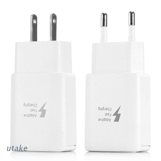 Utake adaptador de cargador de pared de carga USB Dual enchufe EU US para iPhone Samsung