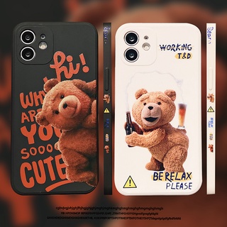 Soft Case For Xiaomi Redmi Note 10S 10 9S 9 8 7 Pro Redmi 9T 9A 9C K20 K30 K40 Pro 4G 5G Mi 11 Lite Cute Ted Bear