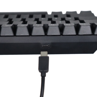 elaine01.mx teclado de PC duradero 68 teclas Type-C Mini teclado mecánico fuerte compatibilidad para ordenador (8)