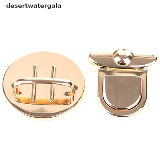 Desertwatergala 2x Metal Lock Bag Case Buckle Clasp For Handbags Shoulder Bags Purse Accessories DWL