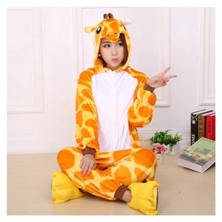 jirafa adulto unisex pijamas cosplay disfraz onesie ropa de dormir-xl (amarillo)