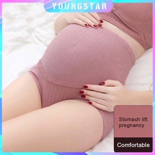 Youngstar-Maternity bragas de algodón de gran tamaño de cintura alta ajustable vientre embarazo calzoncillos mujeres embarazadas embarazo ropa