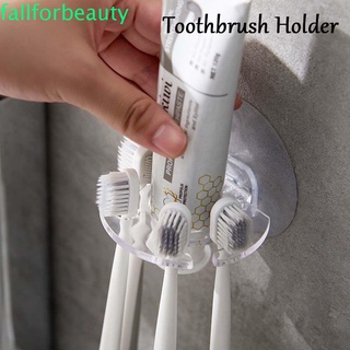 Fallforbeauty diseño creativo cepillo de dientes titular de plástico cepillo de dientes dispensador de pasta de dientes estante de almacenamiento dispensador de afeitadora titular 2PC multiusos baño organizador/Multicolor