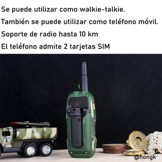 2 SIM GSM Intercomunicador Teléfono Básico 19800mAh 2.4 Pulgadas Resistente Walkie-Talkie (3)