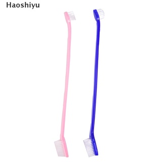 haoshiyu 2 piezas cepillo de dientes de doble extremo para perros, cepillo dental oral de 2 lados, ayuda a reducir la placa mx (1)