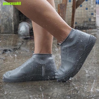 [peacesukil] funda de silicona para zapatos de látex, botas de lluvia, reutilizable, antideslizante