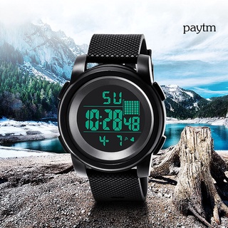 [pm] Reloj de pulsera Digital deportivo KAK a la moda a prueba de agua luminoso a prueba de agua