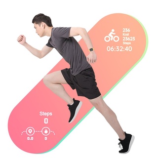 Y68 reloj inteligente rastreador de ejercicios con pantalla táctil de 1,44 pulgadas, contador de calorías, monitor de actividad, compatible con frecuencia cardíaca, sangre (5)