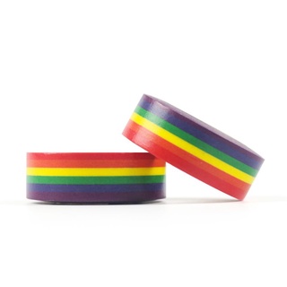 AM 1PC Rainbow Washi Tape School Supplies Stationery Tape Office Stationery 15mm (3)