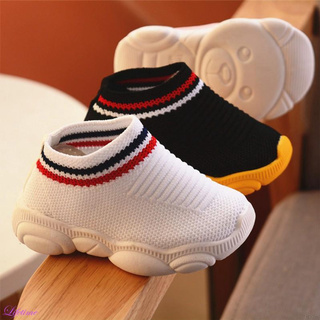 Casual Children Shoes Fashionable Net Breathable Soft Sports Walking Shoes New kasut