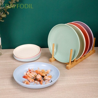 narcisodil placa de plástico para el hogar plato plato fruta ligero nórdico paja de trigo hueso vegetal platos de cena/multicolor