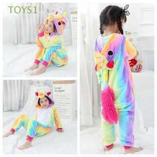toys1 niños regalos unicornio ropa de dormir animal arco iris pijama niños pijamas kigurumi franela zapatos de dibujos animados cosplay disfraz