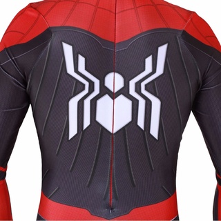 Spider - Man Adult Spider - Man: Far - away Role - Playing Apparel Peter Parker super Hero Uniform Zentai Leotardo spandex (6)