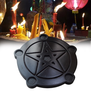 rg astrología estrella madera candelabro mesa pentáculo placa de altar triquetra adivinación de madera wicca ceremonia accesorios (8)