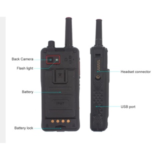 Telefono Celular inteligente con radio UHF mod. W5, sistema android, doble ranura sim (5)
