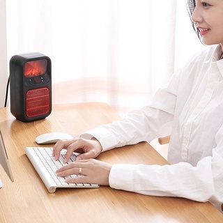 *LYG Mini Portable Electric Space Heater Desktop Heating Warm Air Heater Black for Home Office Radiator Warmer Fan