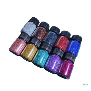skin 10 colores molde de resina de fundición fina purpurina epoxi resina lentejuelas pigmento 10g por